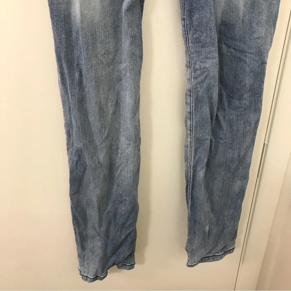 True Religion kids light wash blue distressed denim jeans size 10